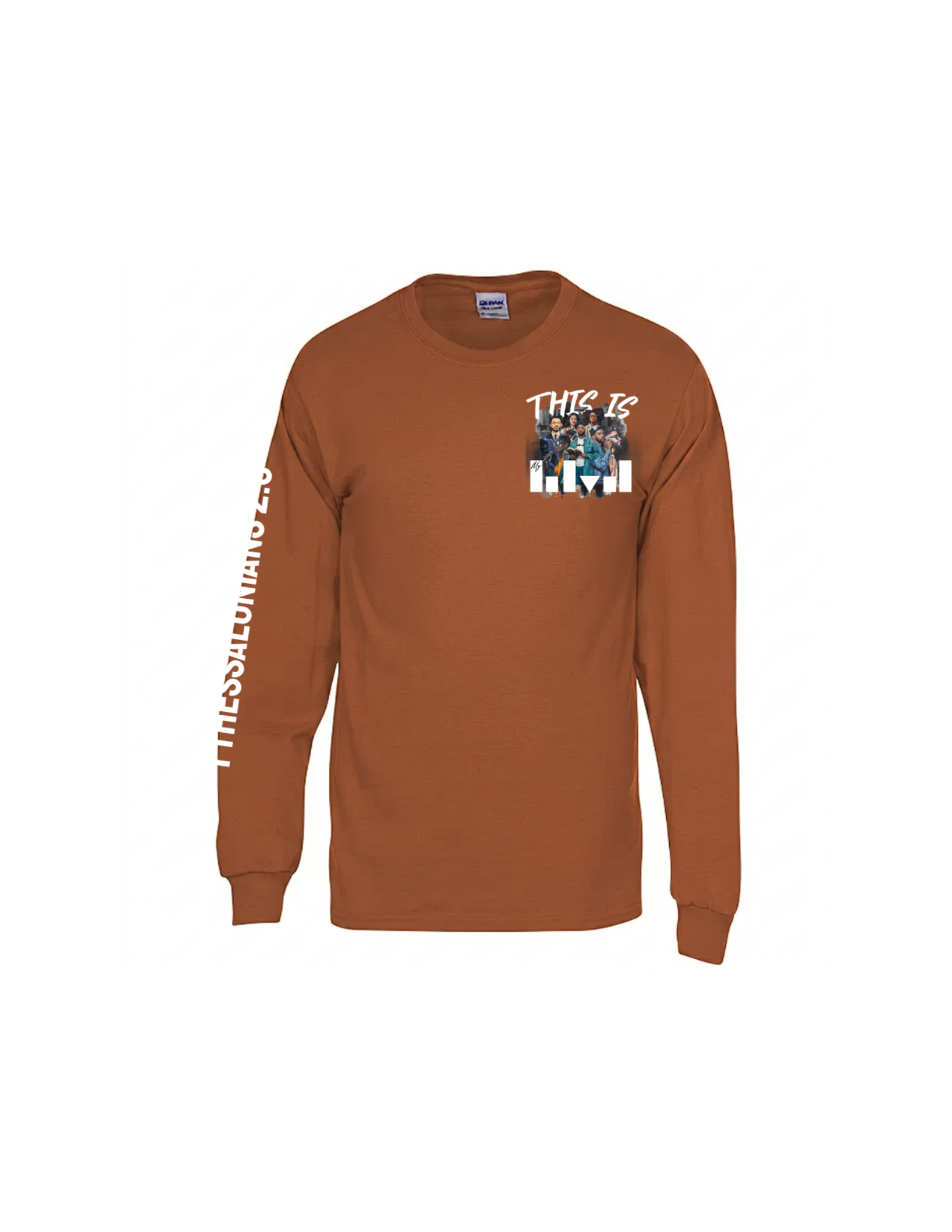 Burnt Orange "This is MyBLVD" Long Sleeve